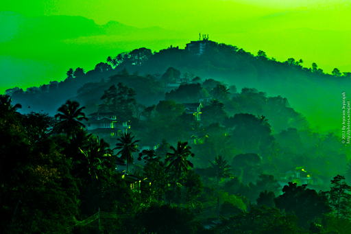 Kandy on a misty morning